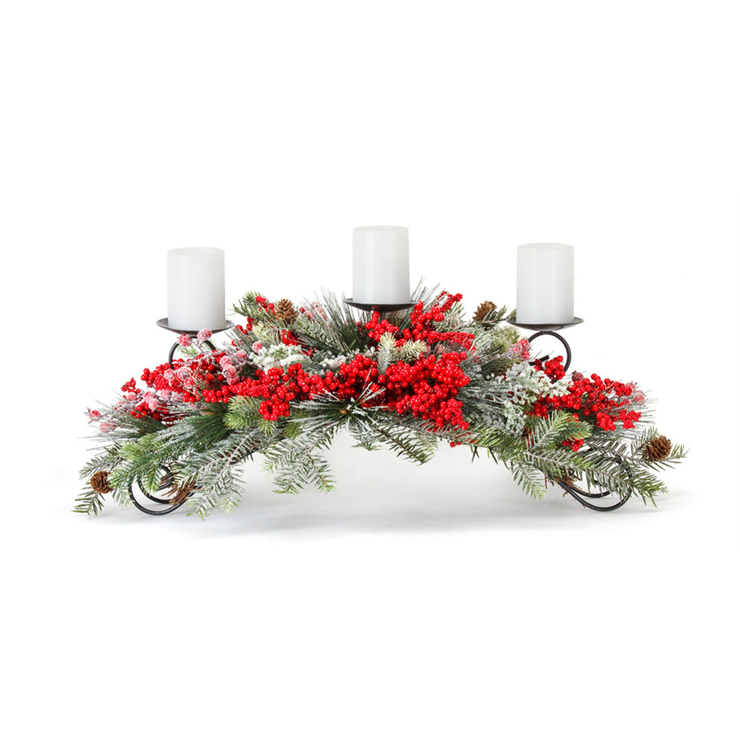 Pine and Berry Centerpiece