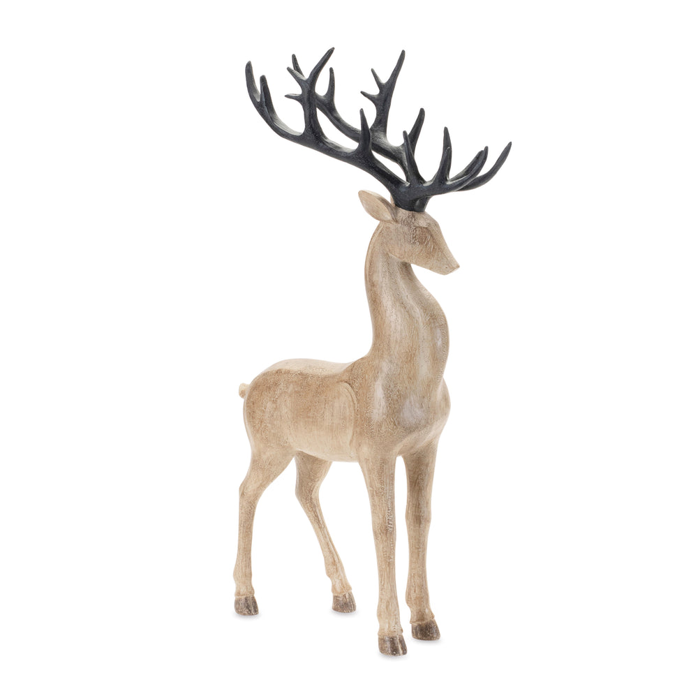 Wood Look Resin Deer Standing - 18"
