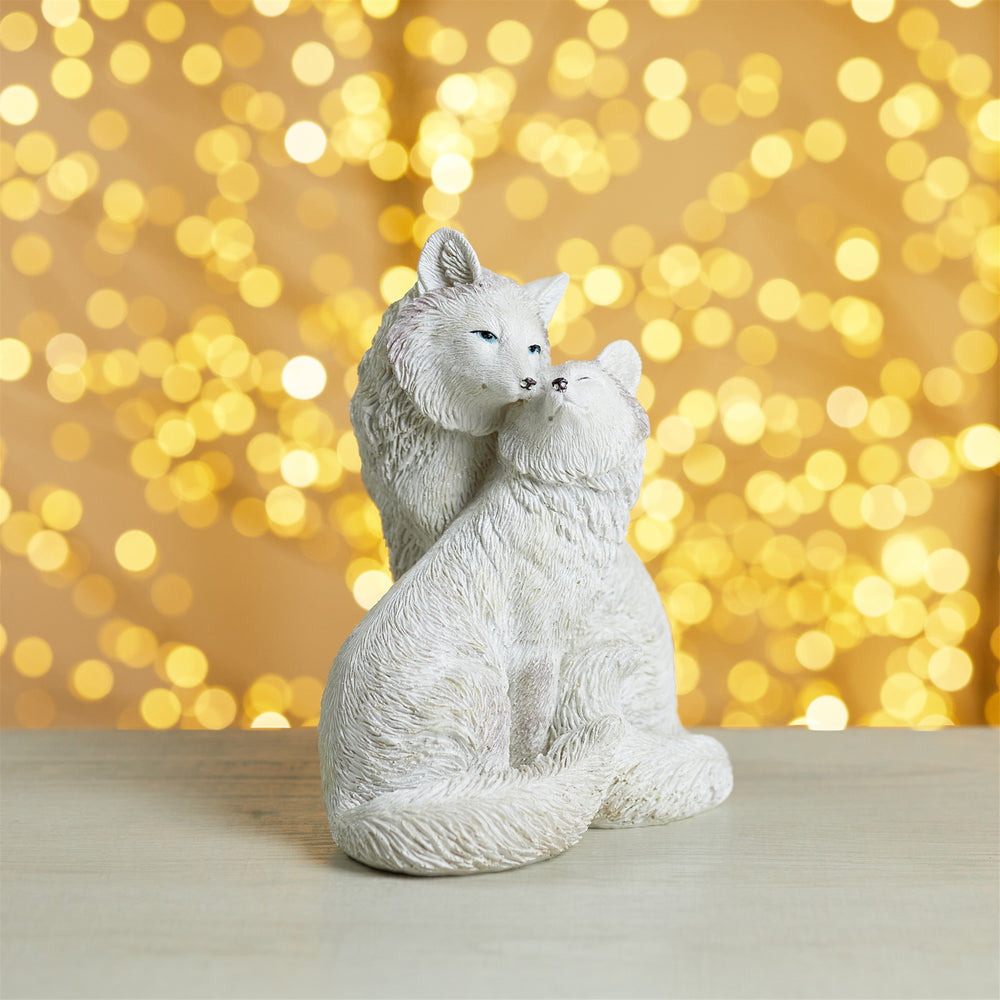 White Fox Couple Table Top