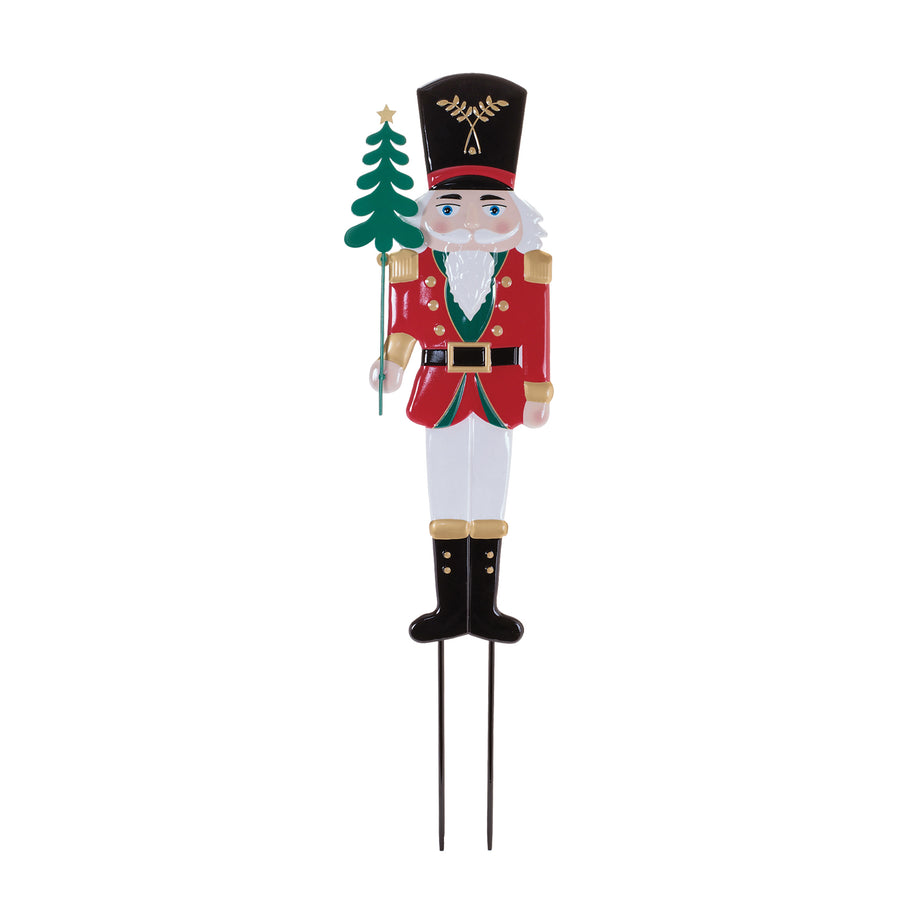 Metal Nutcracker Yard Stake