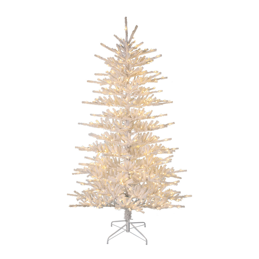 Flocked Pine Tree 7'