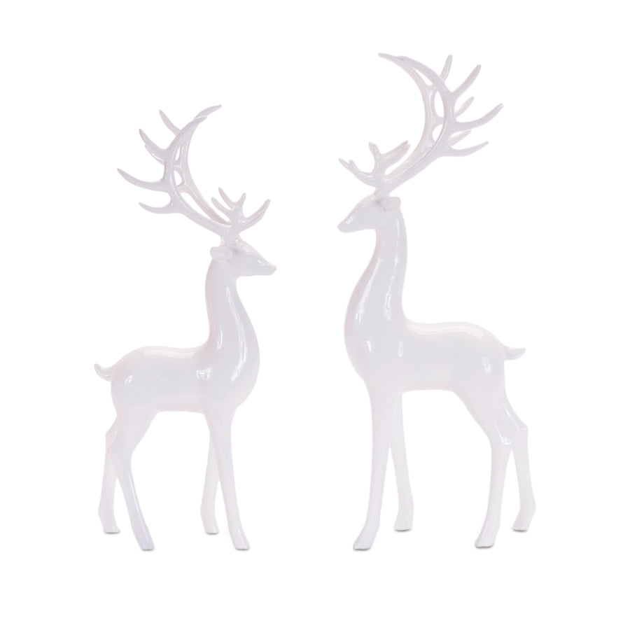 Modern White Table Top Deer