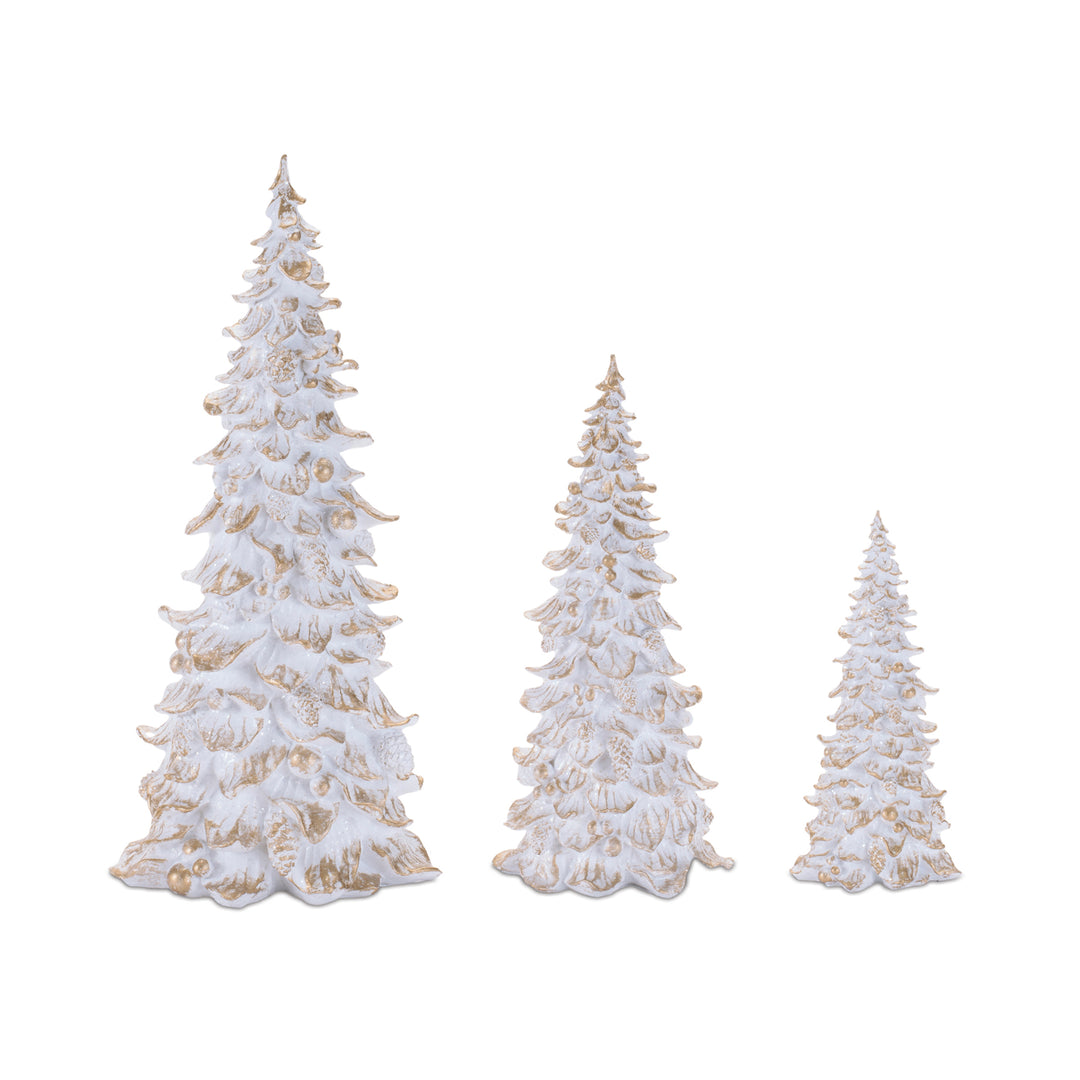 White and Gold Table Top Tree
