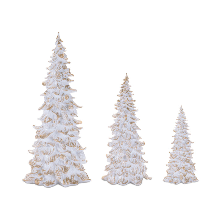 White and Gold Table Top Tree