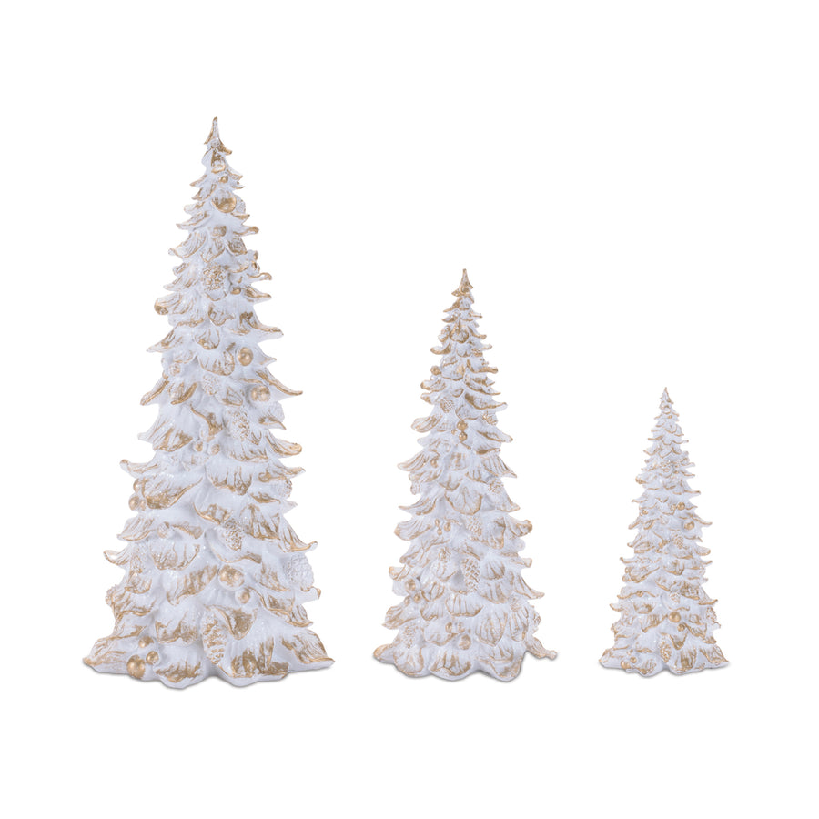 White and Gold Table Top Tree