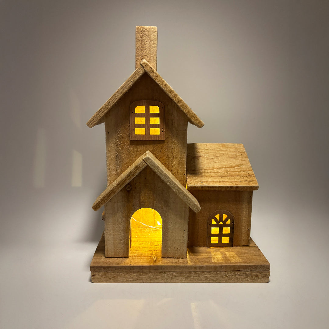 Lighted Wooden Church