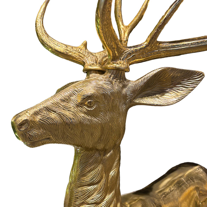 Gold Aluminum Reindeer