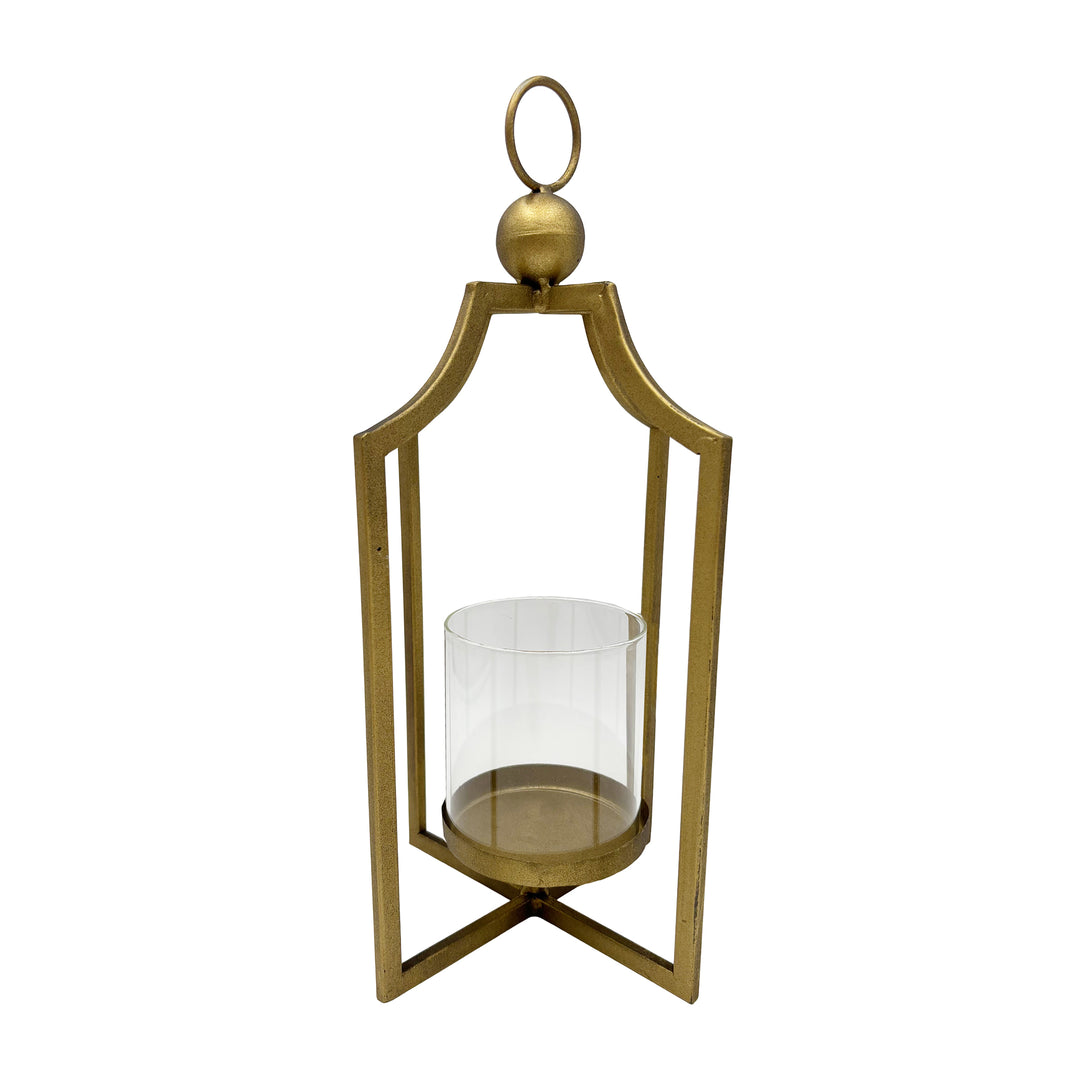 Square Metal Glass Candle Holder