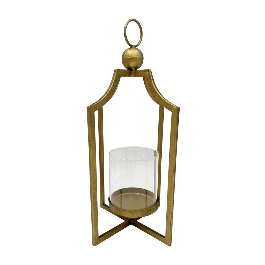 Square Metal Glass Candle Holder