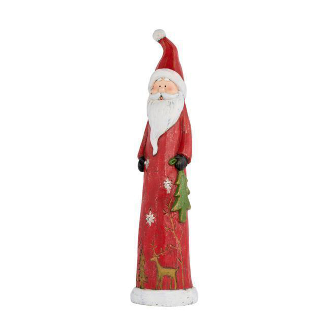 Lit Santa with Tree
