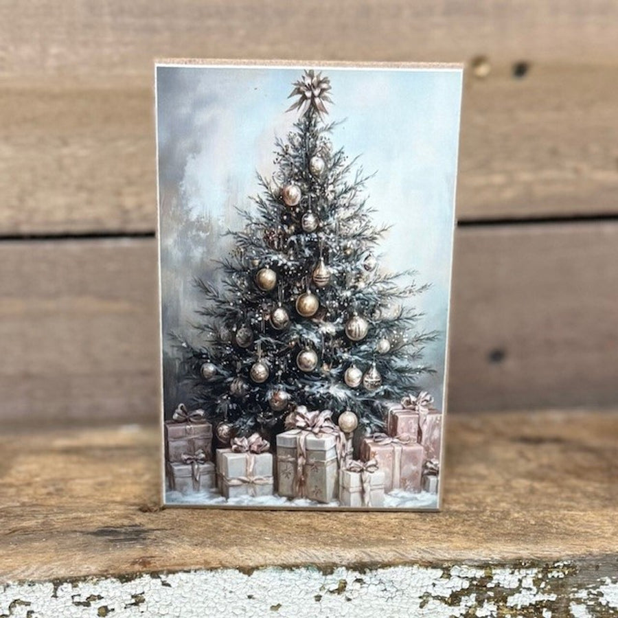 Christmas Tree Wood Block
