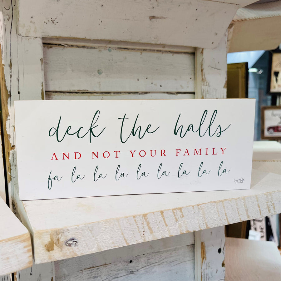 Deck the Halls Wood Block