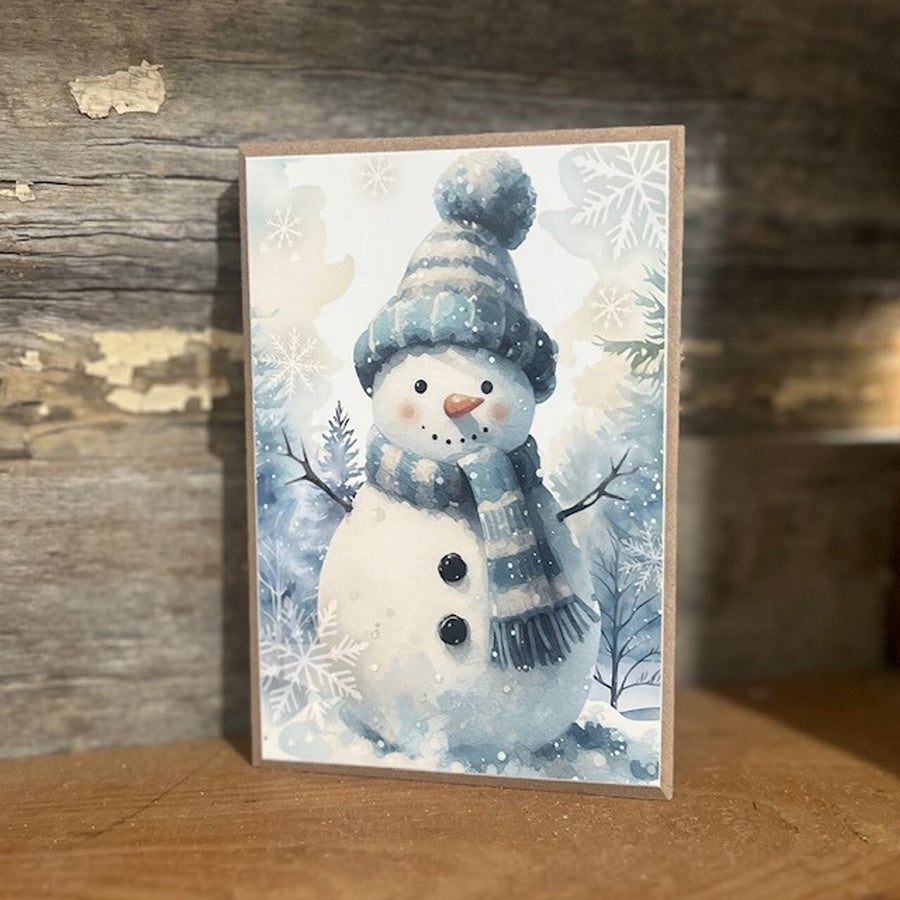 Frosty Blue Wood Block