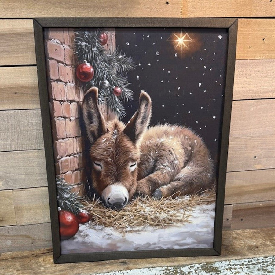 Christmas Donkey Wall Art