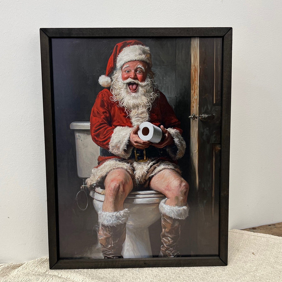 Potty Santa Wall Art