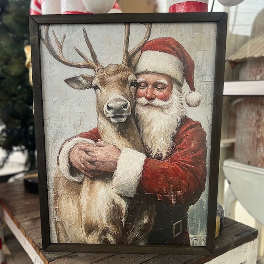 Santa's Best Friend Wall Art