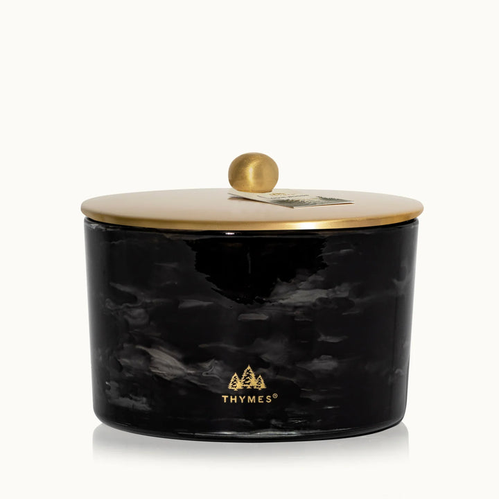 Thymes Noir Woods Candle 3-Wick, 18 Ounces