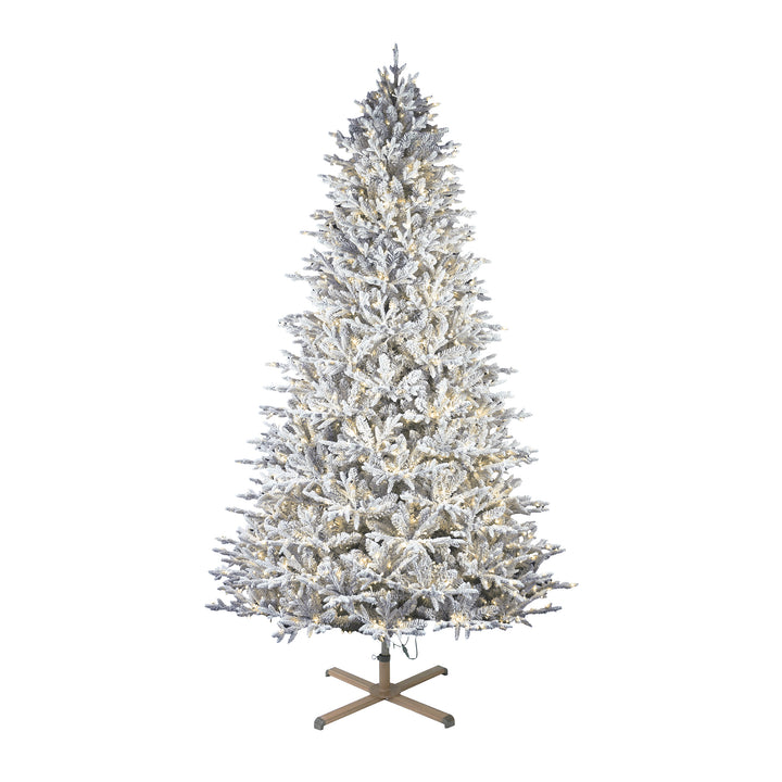Nordic Flocked Fir Life-Like Artificial Christmas Tree 9 Feet