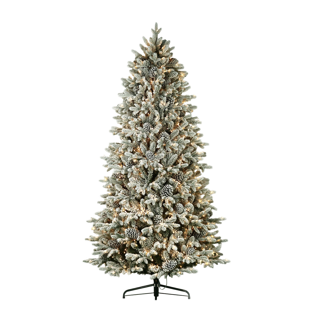 Woodland Flocked Fir Life-Like Artificial Christmas Tree