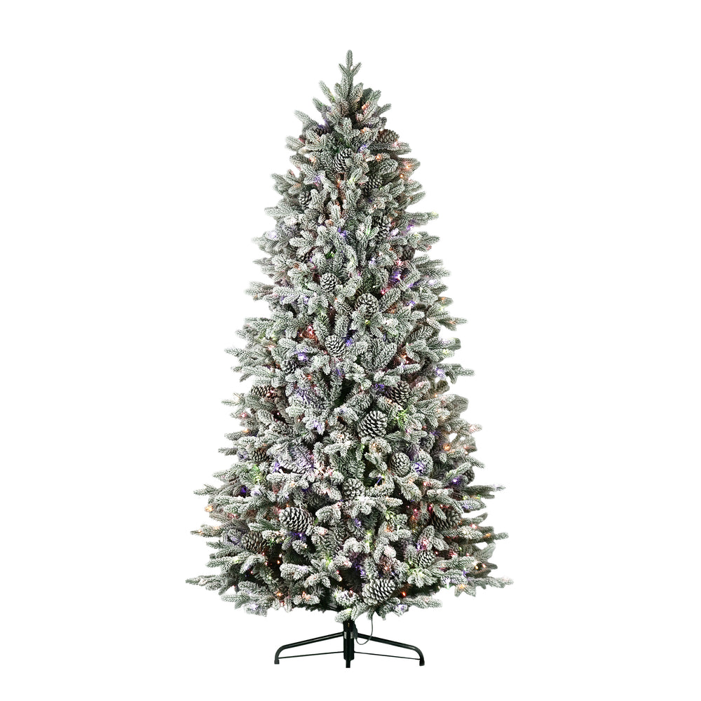 Woodland Flocked Fir Life-Like Artificial Christmas Tree
