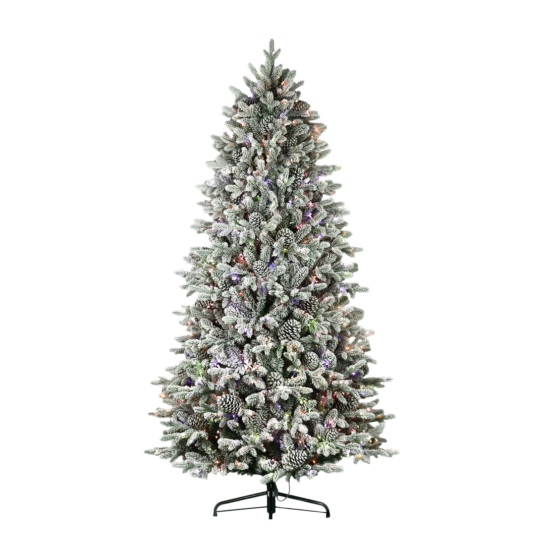 Woodland Flocked Fir Life-Like Artificial Christmas Tree