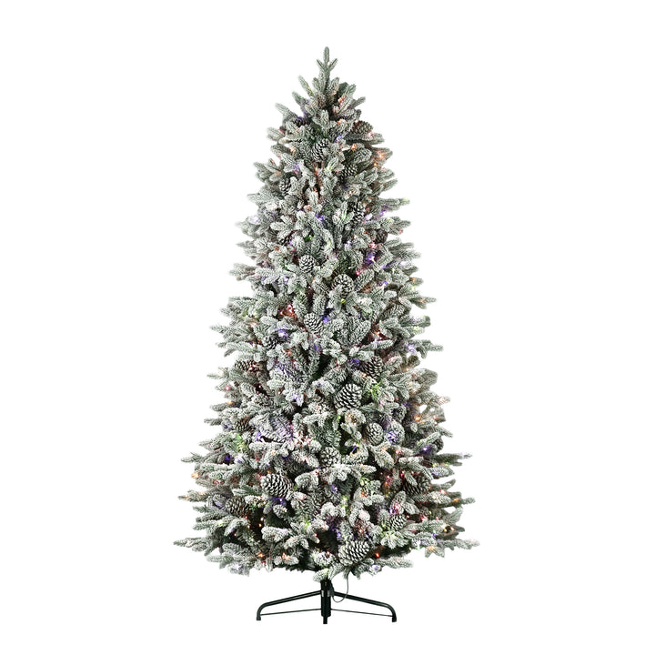 Woodland Flocked Fir Life-Like Artificial Christmas Tree