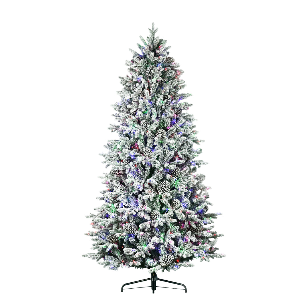 Woodland Flocked Fir Life-Like Artificial Christmas Tree