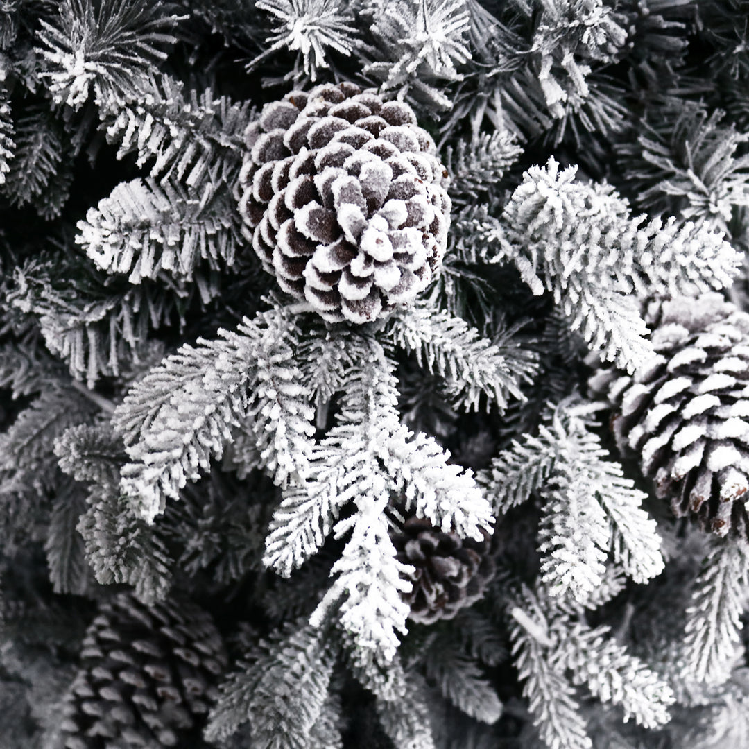 Woodland Flocked Fir Life-Like Artificial Christmas Tree