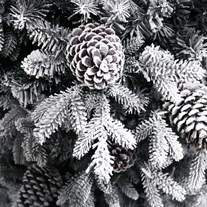 Woodland Flocked Fir Life-Like Artificial Christmas Tree