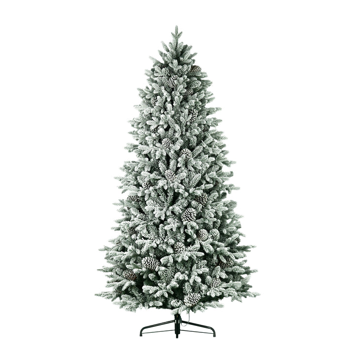 Woodland Flocked Fir Life-Like Artificial Christmas Tree