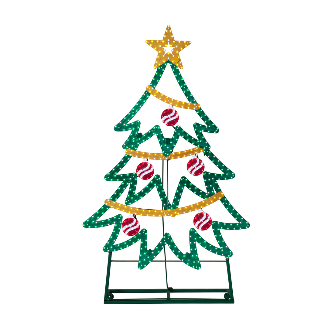 Jumbo Hi-Vibrant Christmas Tree LED Light Display