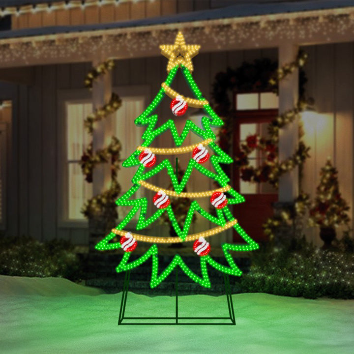 Jumbo Hi-Vibrant Christmas Tree LED Light Display