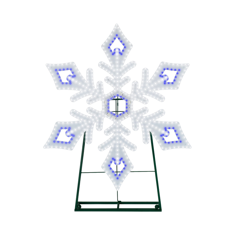 Jumbo Hi-Vibrant Snowflake LED Light Display