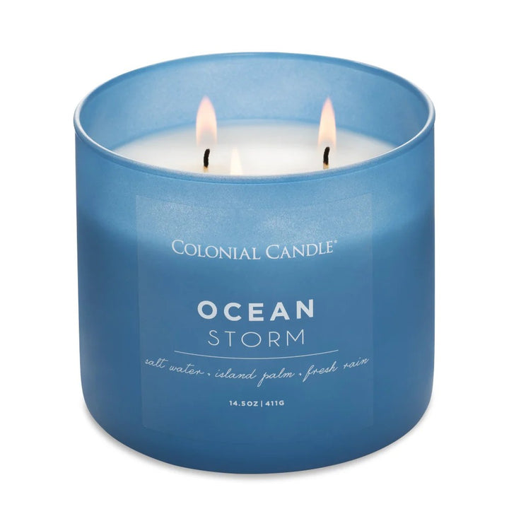 Ocean Storm Pop of Color Candle, 14.5oz