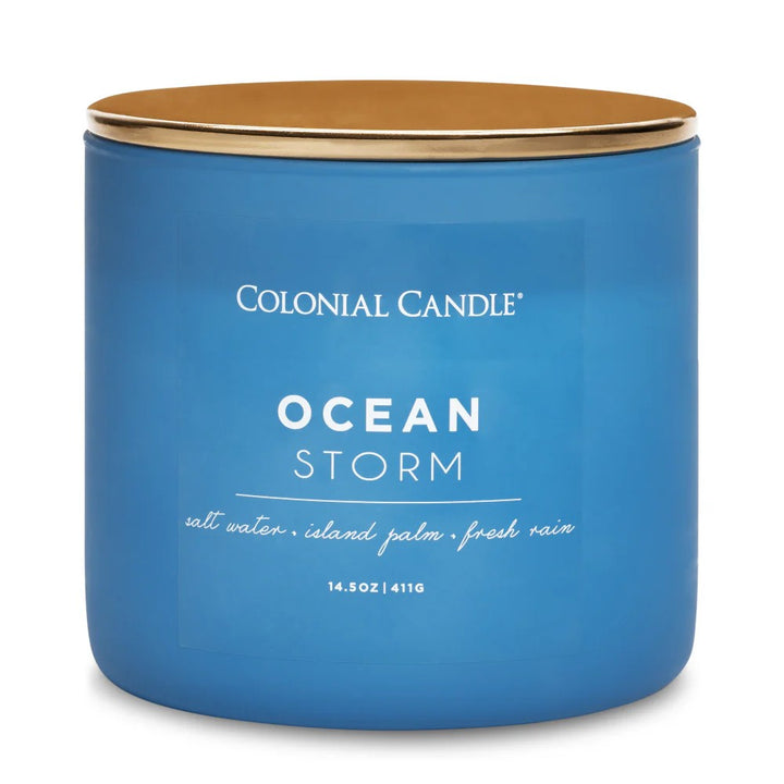 Ocean Storm Pop of Color Candle, 14.5oz