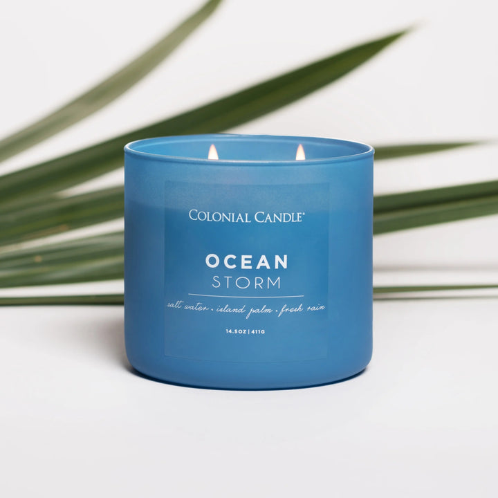 Ocean Storm Pop of Color Candle, 14.5oz