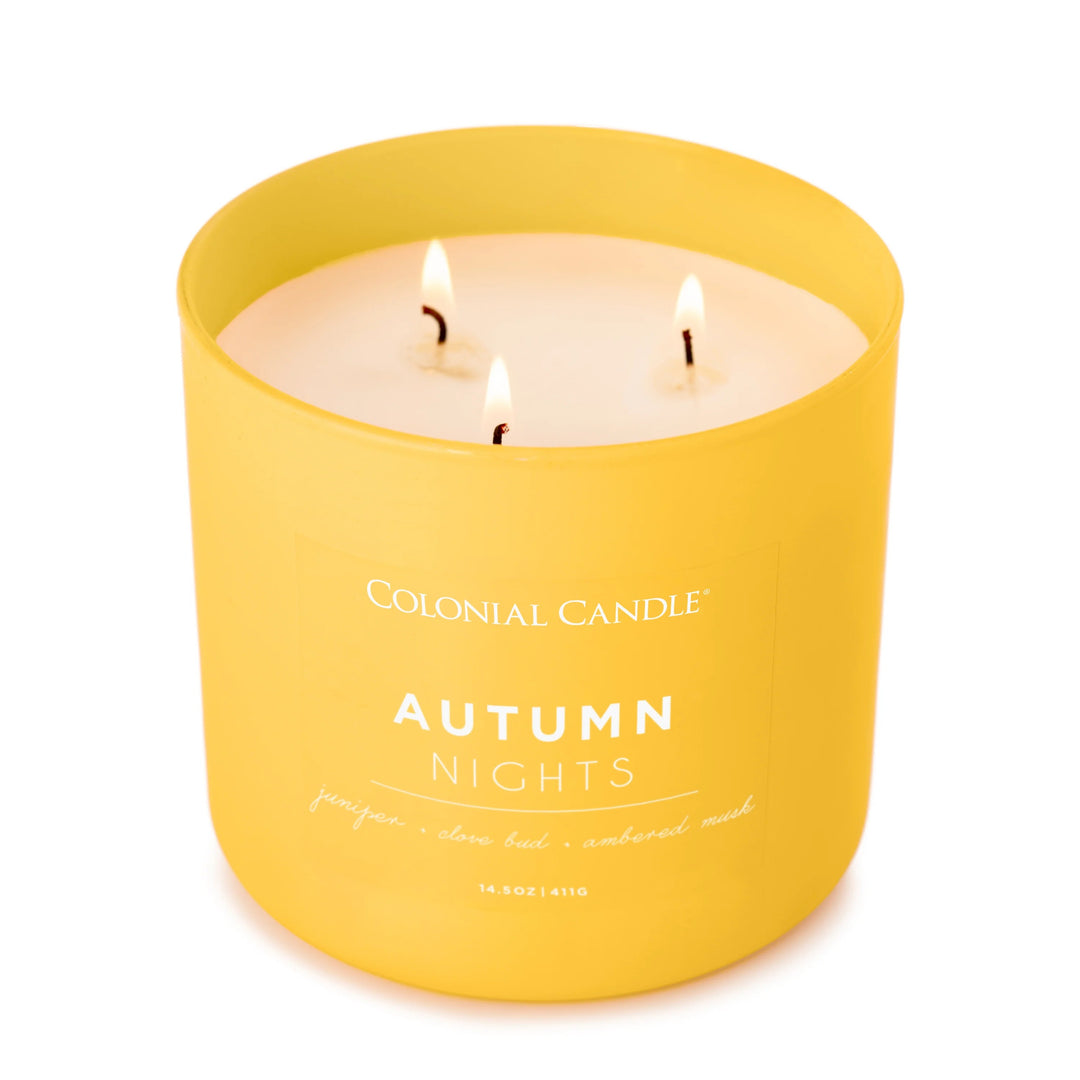 Autumn Nights Pop of Color Candle, 14.5oz