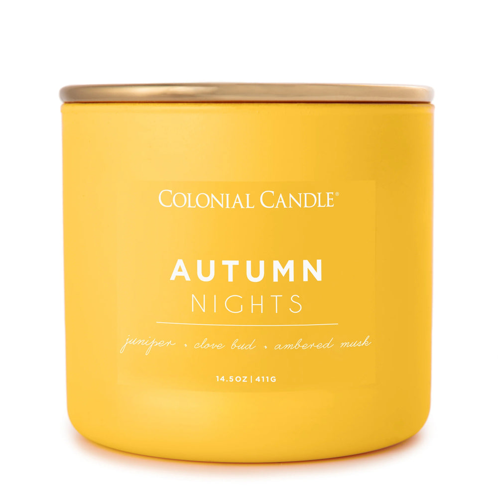 Autumn Nights Pop of Color Candle, 14.5oz