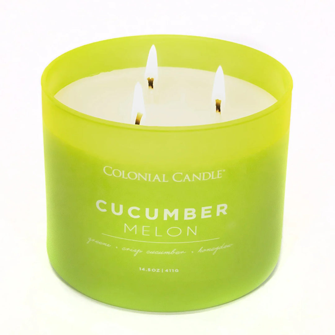 Cucumber Melon Pop of Color Candle, 14.5oz