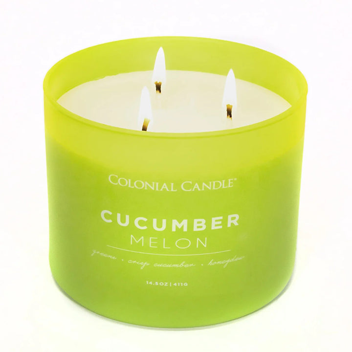 Cucumber Melon Pop of Color Candle, 14.5oz