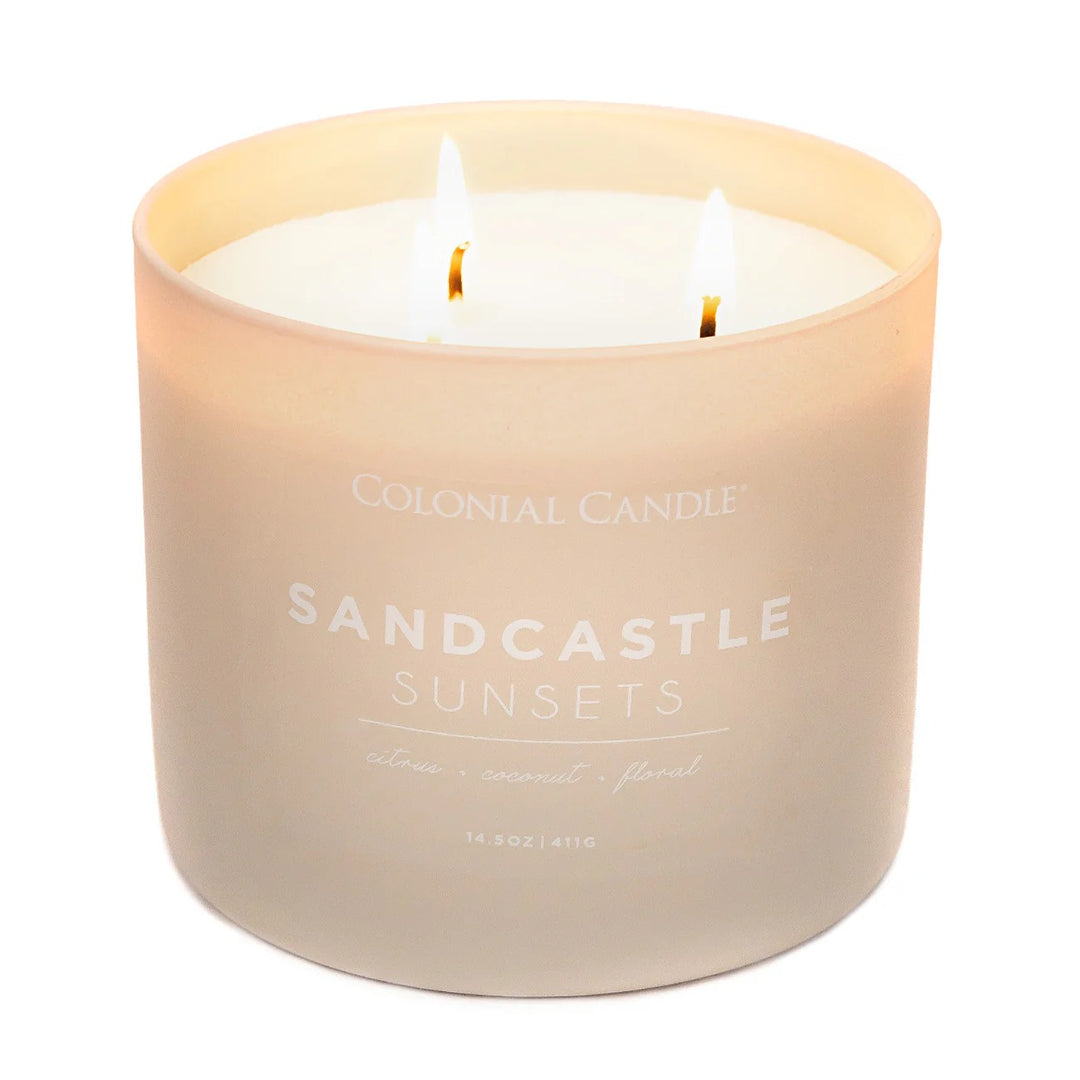 Sandcastle Sunset Pop of Color Candle, 14.5oz