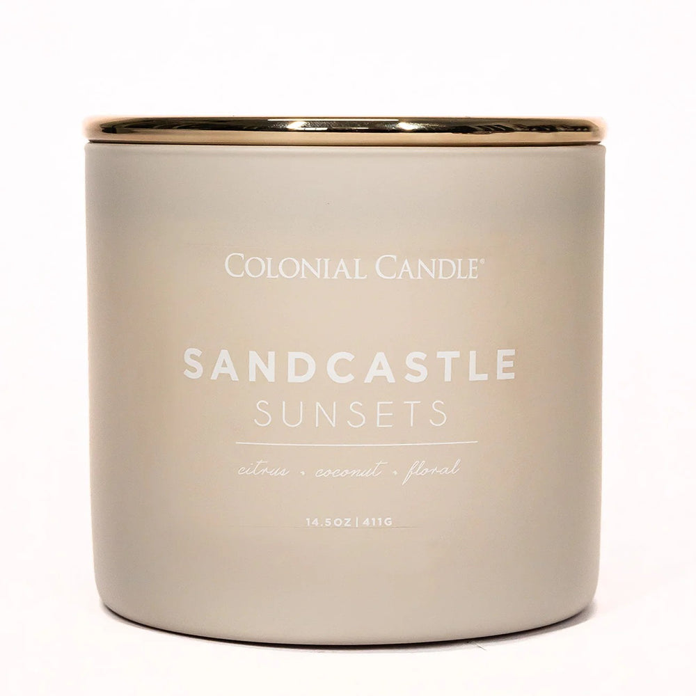 Sandcastle Sunset Pop of Color Candle, 14.5oz