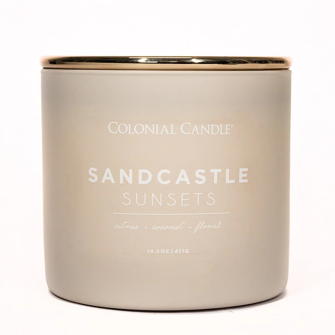 Sandcastle Sunset Pop of Color Candle, 14.5oz