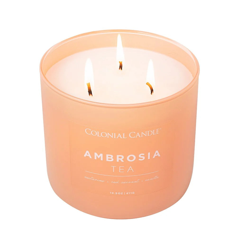 Ambrosia Tea Pop of Color Candle, 14.5oz