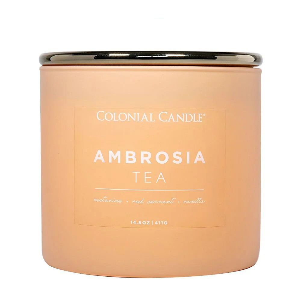 Ambrosia Tea Pop of Color Candle, 14.5oz