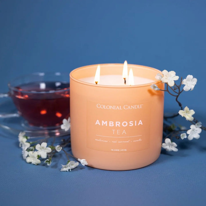 Ambrosia Tea Pop of Color Candle, 14.5oz