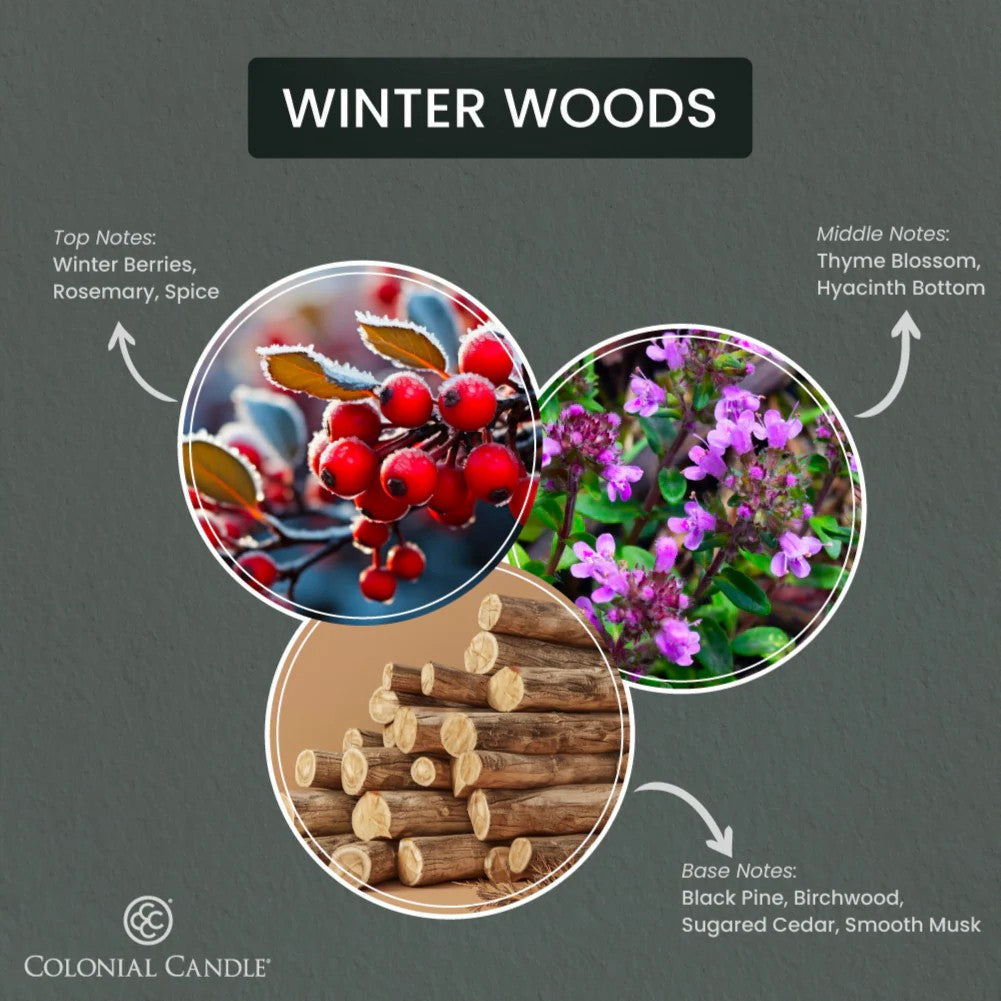 Winter Woods Classic Oval Candle, 8oz