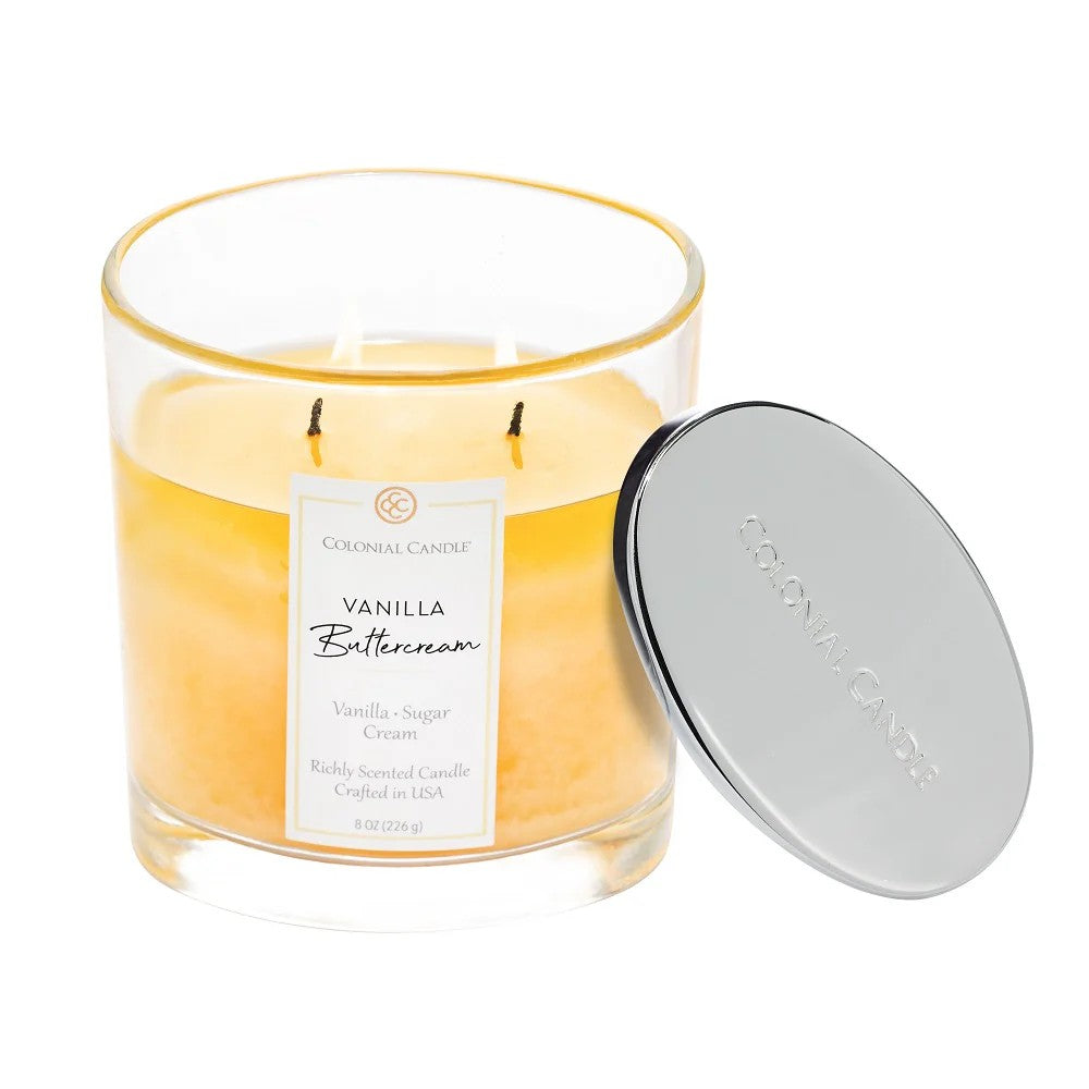 Vanilla Buttercream Classic Oval Candle, 8oz