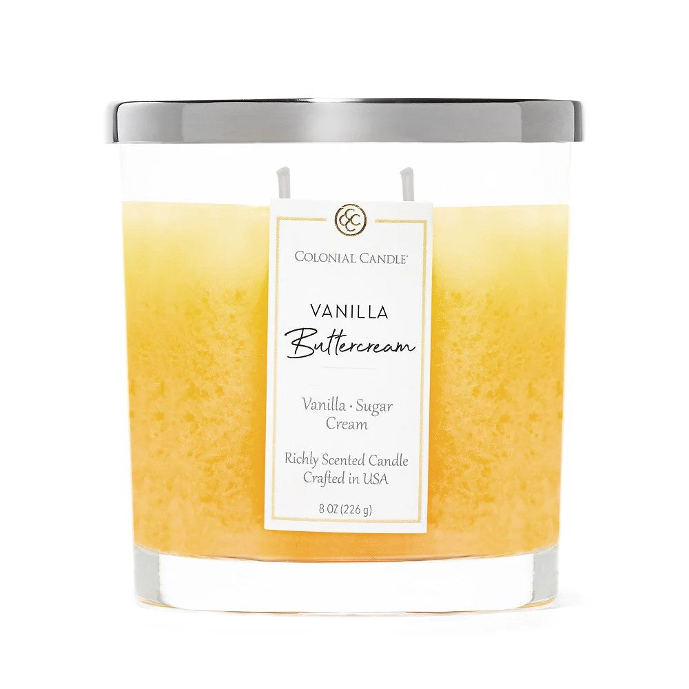 Vanilla Buttercream Classic Oval Candle, 8oz