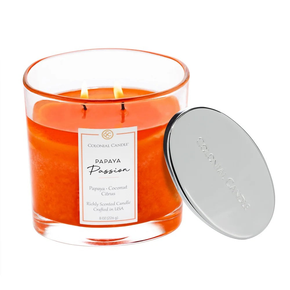 Papaya Passion Classic Oval Candle, 8oz